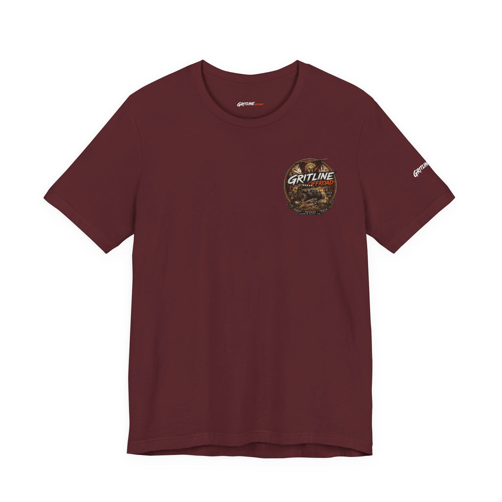 Offroad Jeep Graphic Tee — "Gritline Offroad" Adventure T-Shirt