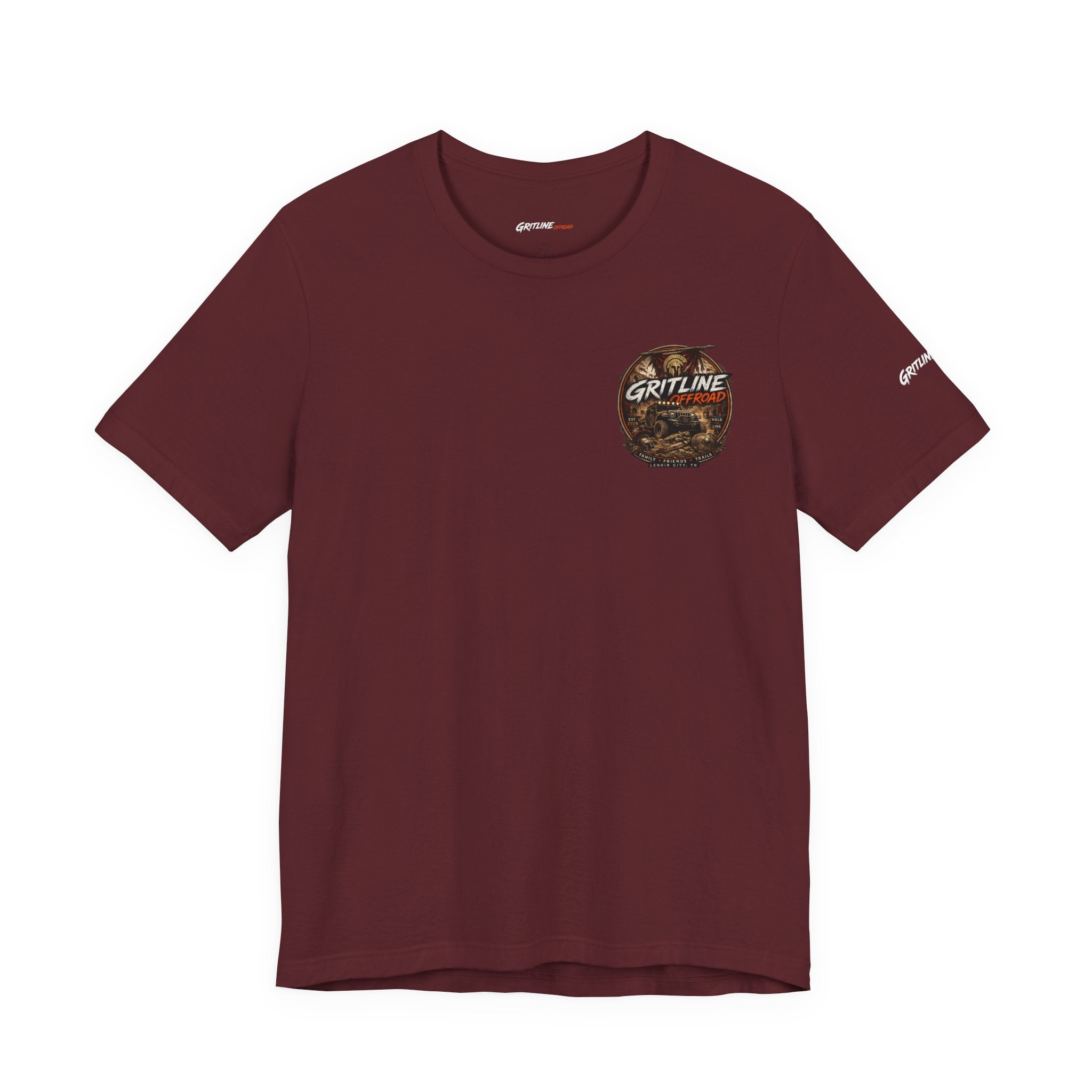 Offroad Jeep Graphic Tee — "Gritline Offroad" Adventure T-Shirt