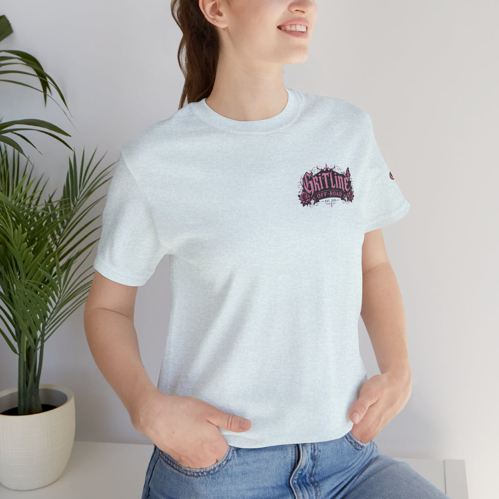 Off-Road Gritline Jeep Tee — Floral Adventure Graphic T-Shirt