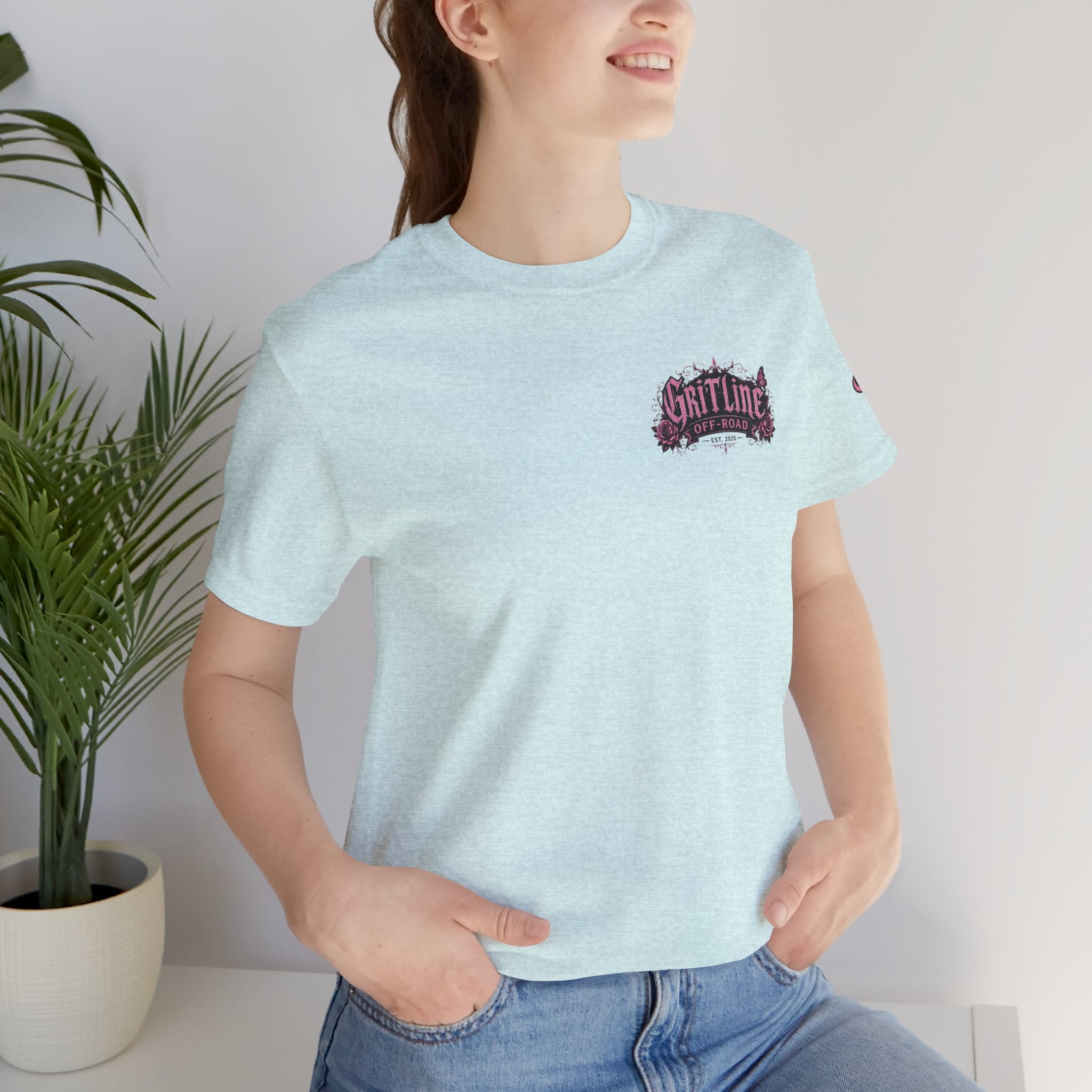 Off-Road Gritline Jeep Tee — Floral Adventure Graphic T-Shirt