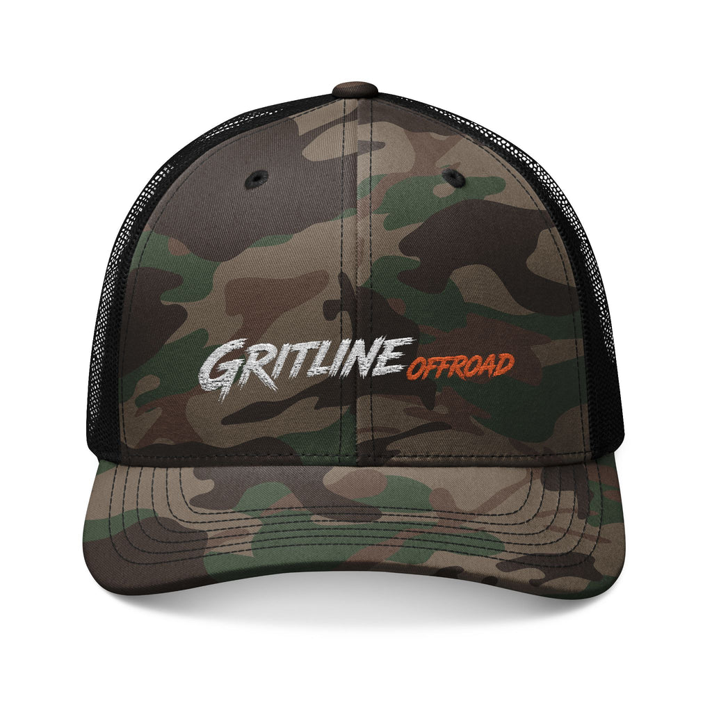 Camouflage Trucker Hat — GRITLINE Offroad Embroidered Mesh Cap