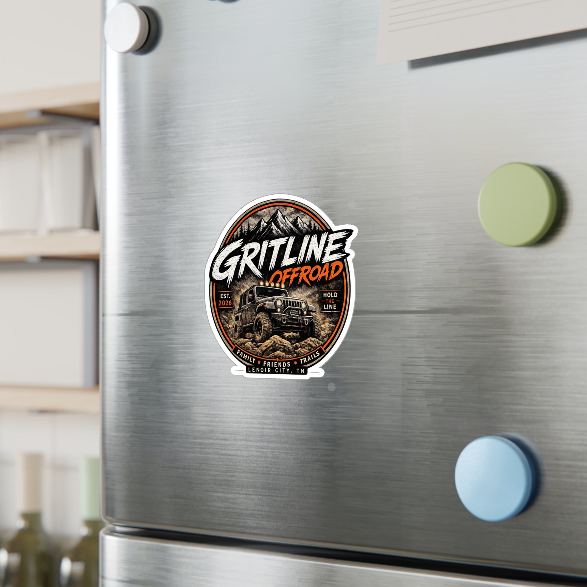 Gritline Offroad Vinyl Sticker — Jeep Adventure Kiss-Cut Decal