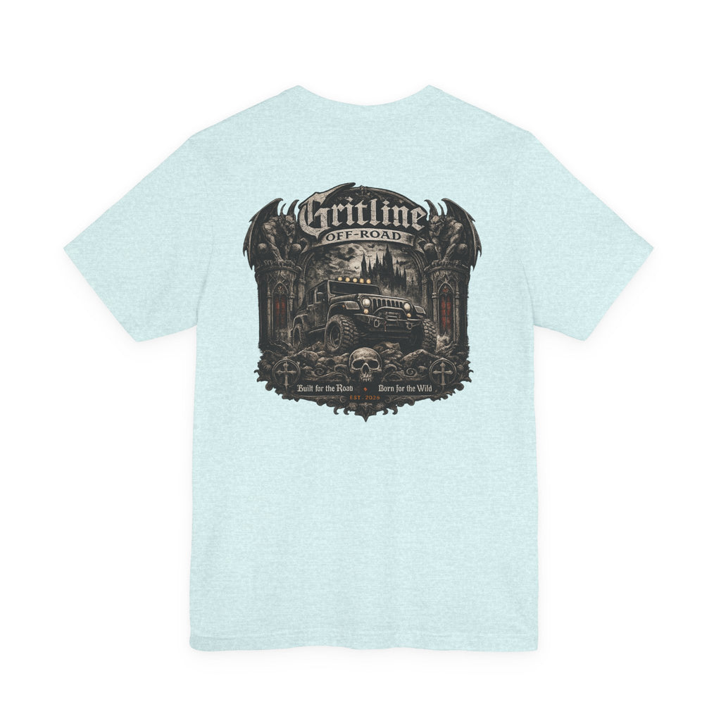 Off-Road Gritline Graphic Tee — "Gritline Off-Road" Skull & Jeep Shirt