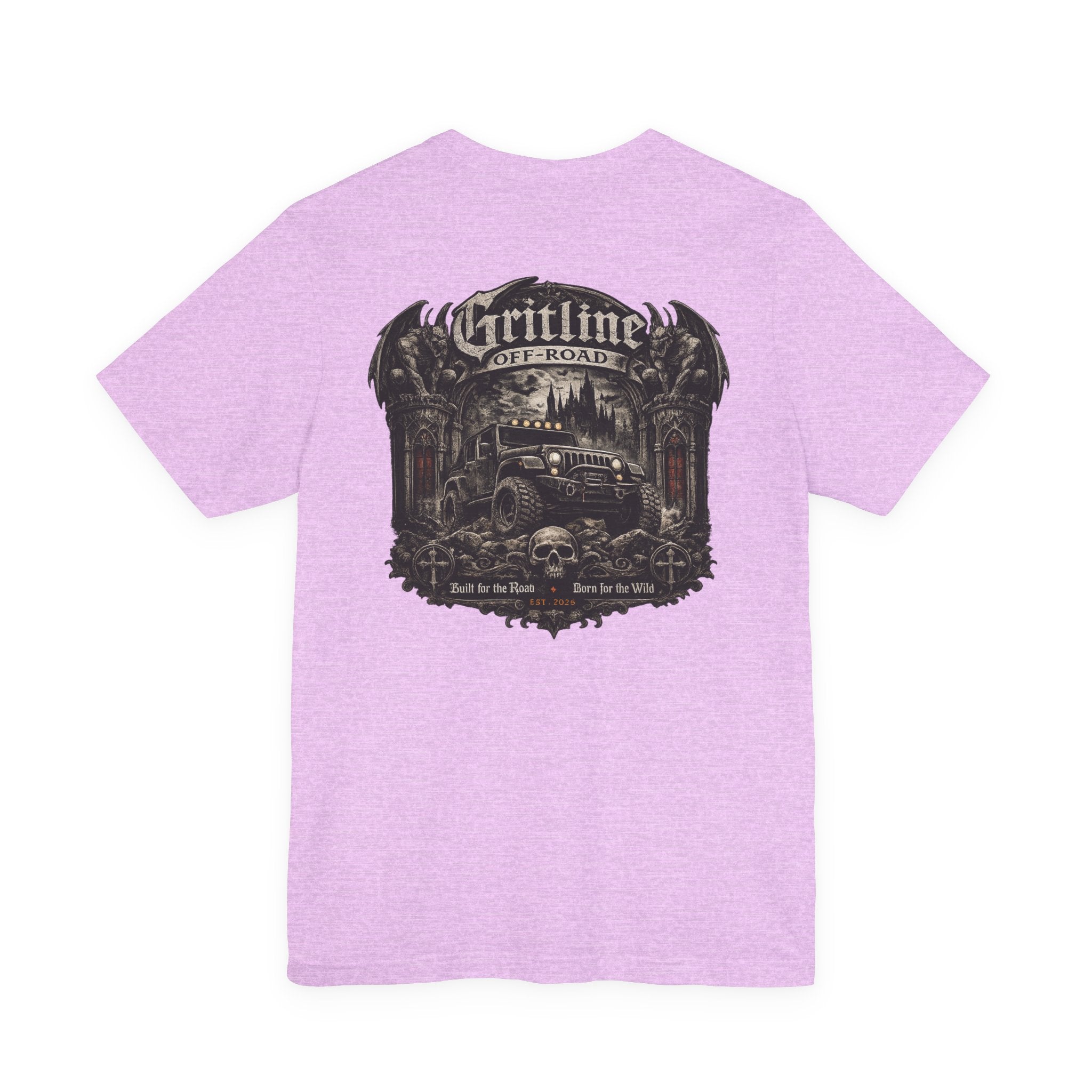 Off-Road Gritline Graphic Tee — "Gritline Off-Road" Skull & Jeep Shirt