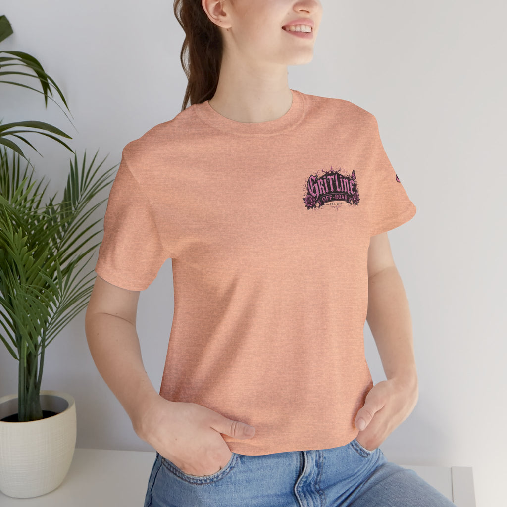 Off-Road Gritline Jeep Tee — Floral Adventure Graphic T-Shirt