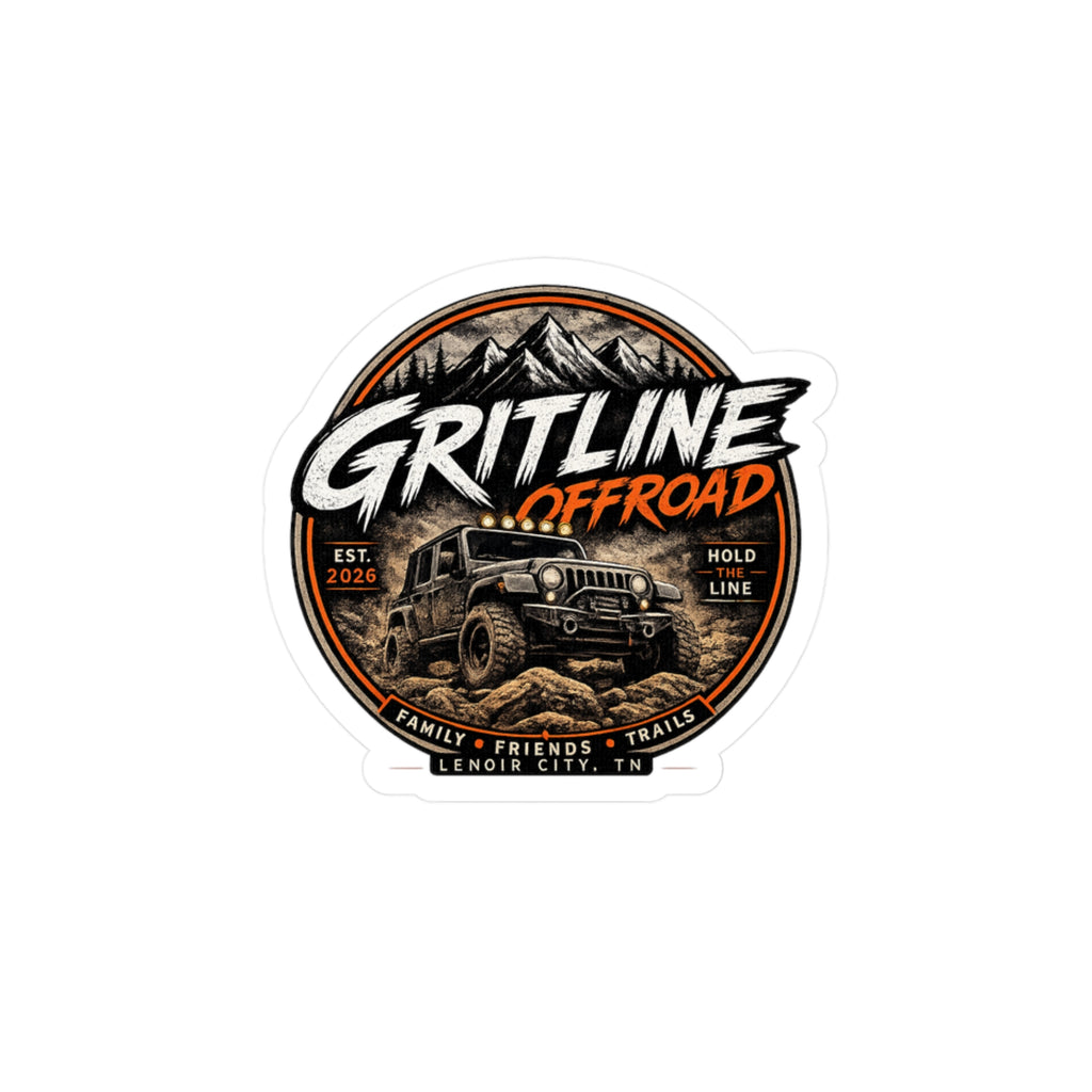 Gritline Offroad Vinyl Sticker — Jeep Adventure Kiss-Cut Decal