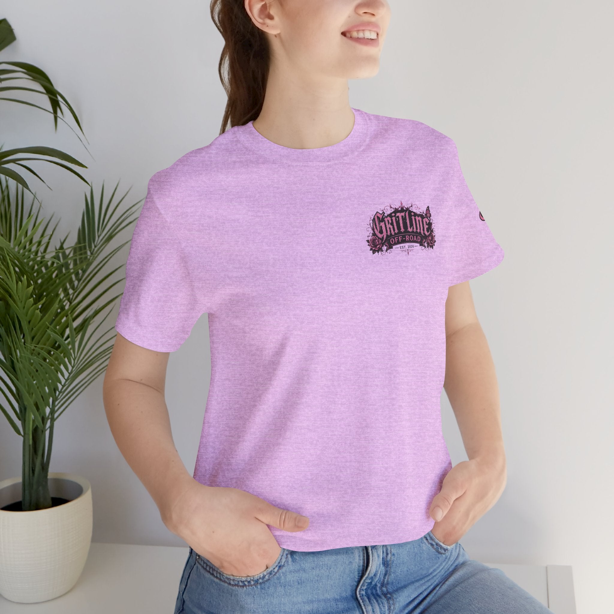 Off-Road Gritline Jeep Tee — Floral Adventure Graphic T-Shirt