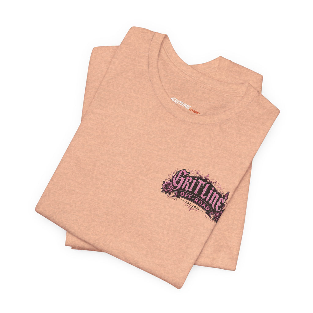 Off-Road Gritline Jeep Tee — Floral Adventure Graphic T-Shirt
