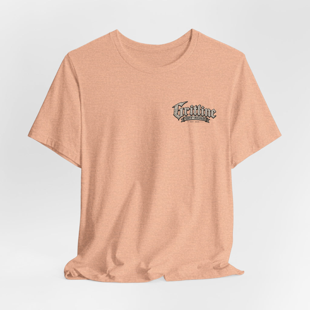 Off-Road Gritline Graphic Tee — "Gritline Off-Road" Skull & Jeep Shirt