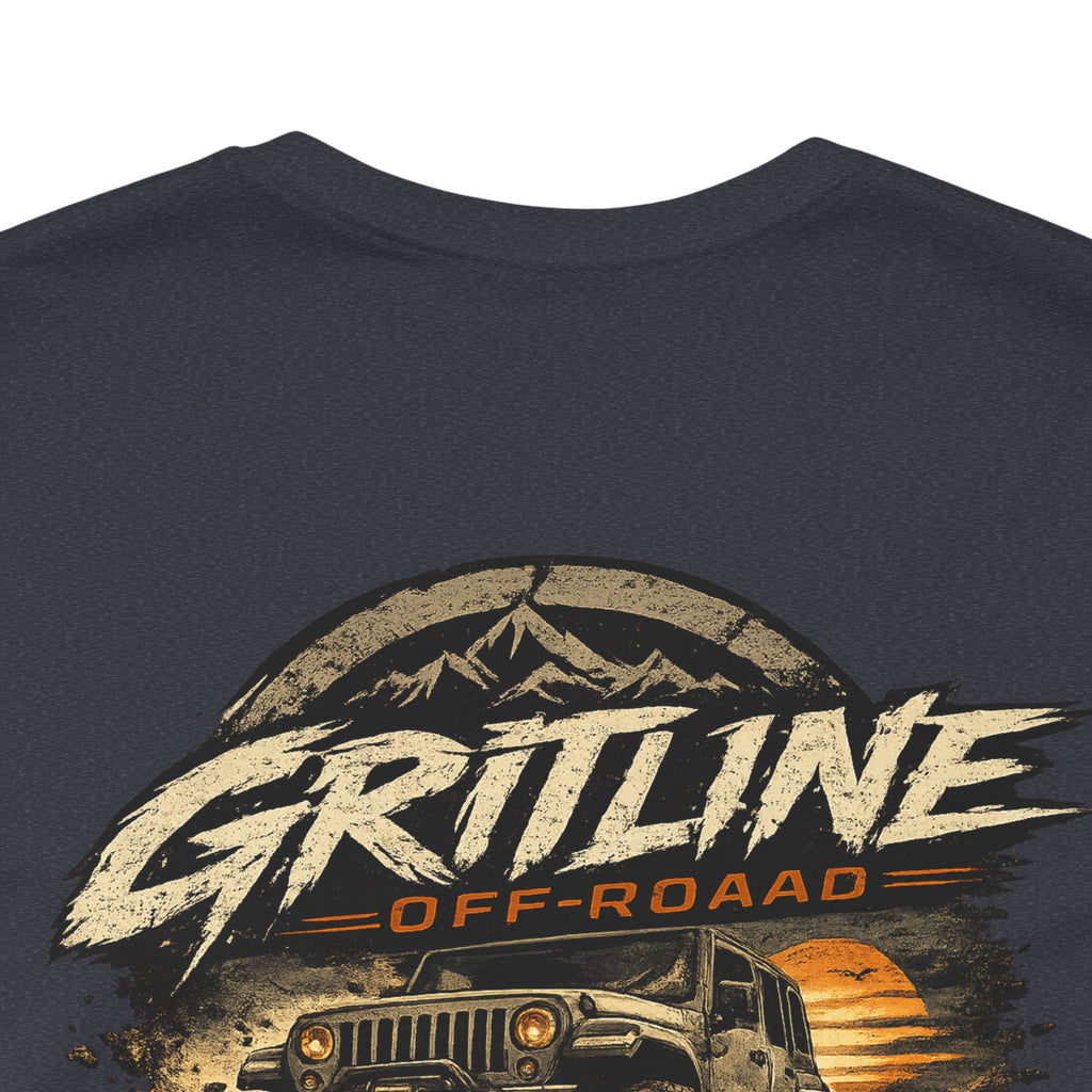 Off-Road Adventure Tee — "Gritline" Jeep Mountain Graphic