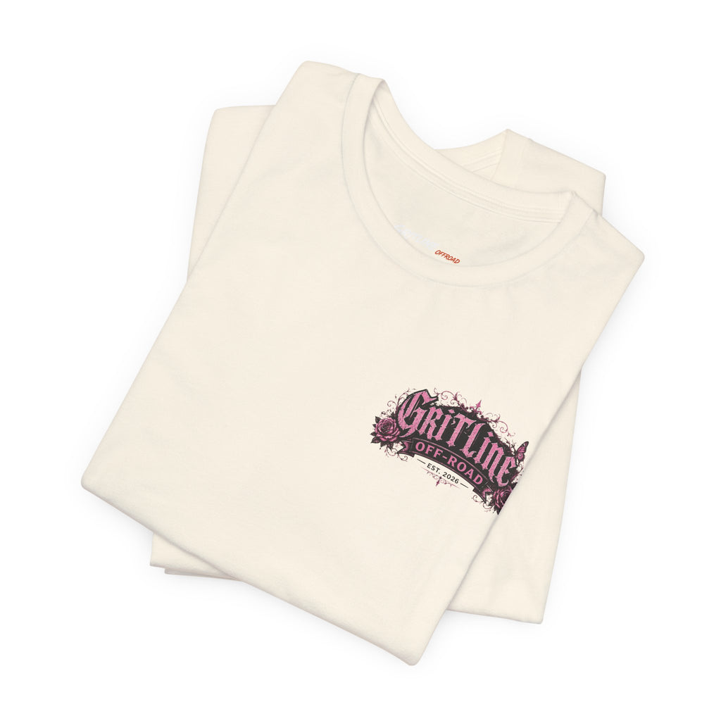 Off-Road Gritline Jeep Tee — Floral Adventure Graphic T-Shirt