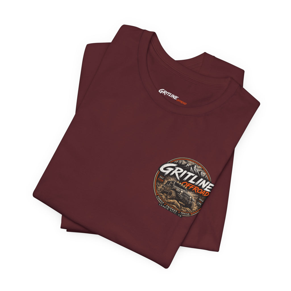 Gritline Offroad Jeep T‑Shirt — Adventure 4x4 Truck Trail Tee