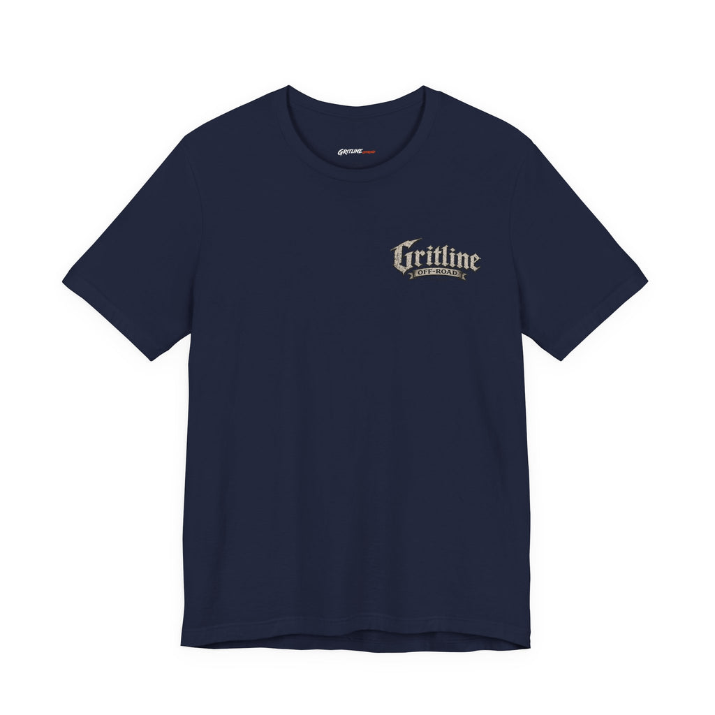 Off-Road Gritline Graphic Tee — "Gritline Off-Road" Skull & Jeep Shirt