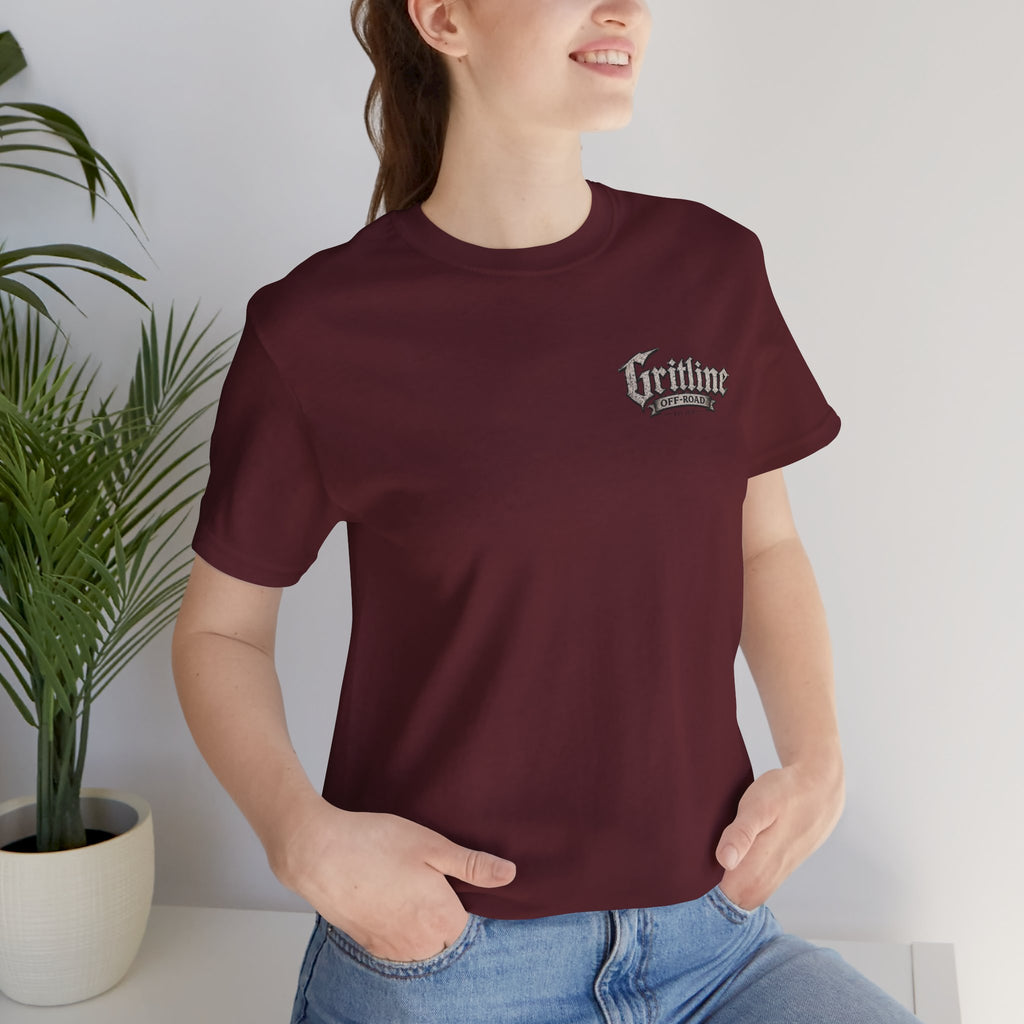 Off-Road Gritline Graphic Tee — "Gritline Off-Road" Skull & Jeep Shirt